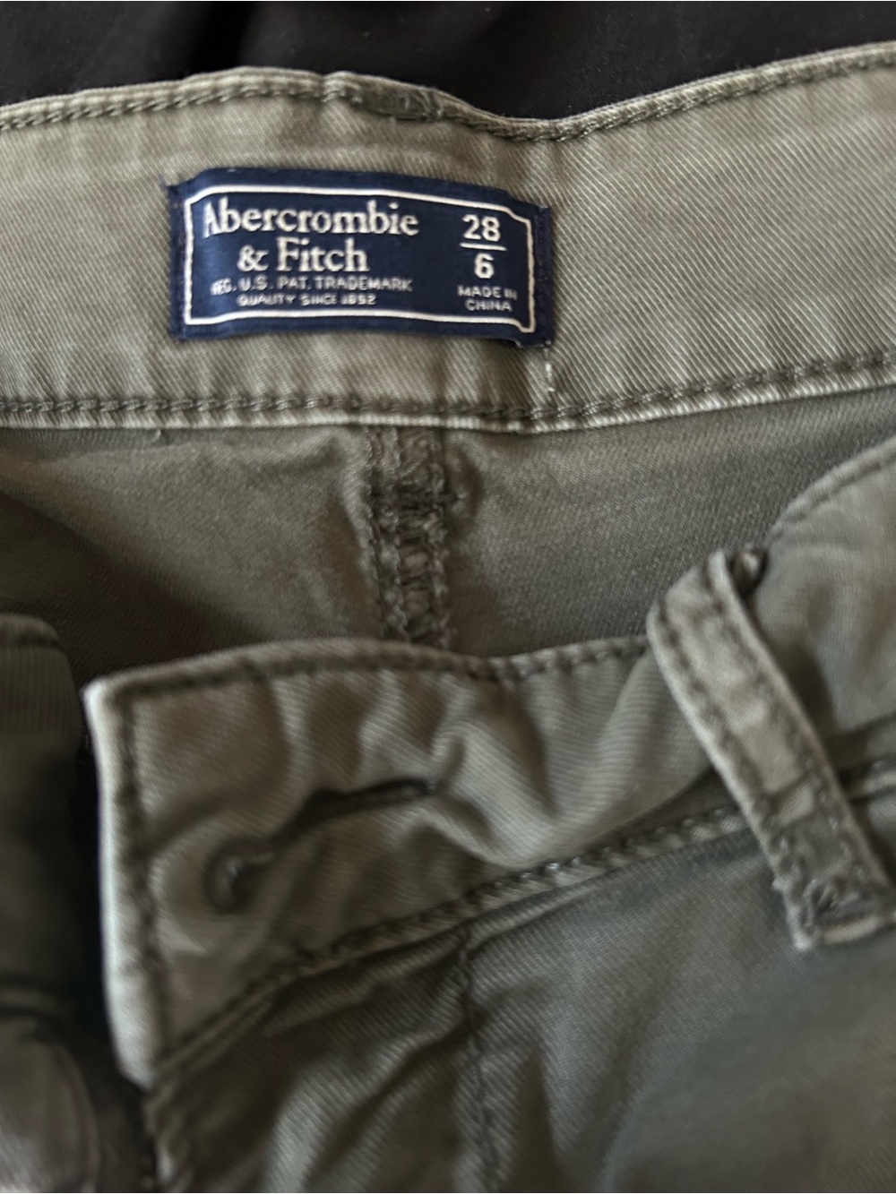 Abercrombie & Fitch Olive Green Casual shorts